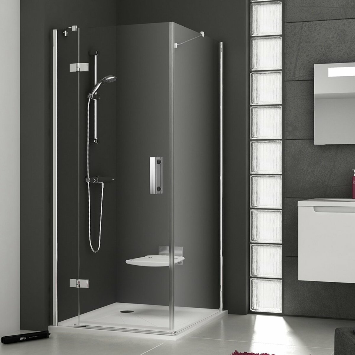 E-shop Boční zástěna ke sprchovým dveřím 100 cm Ravak Smartline 9SLA0A00Z1