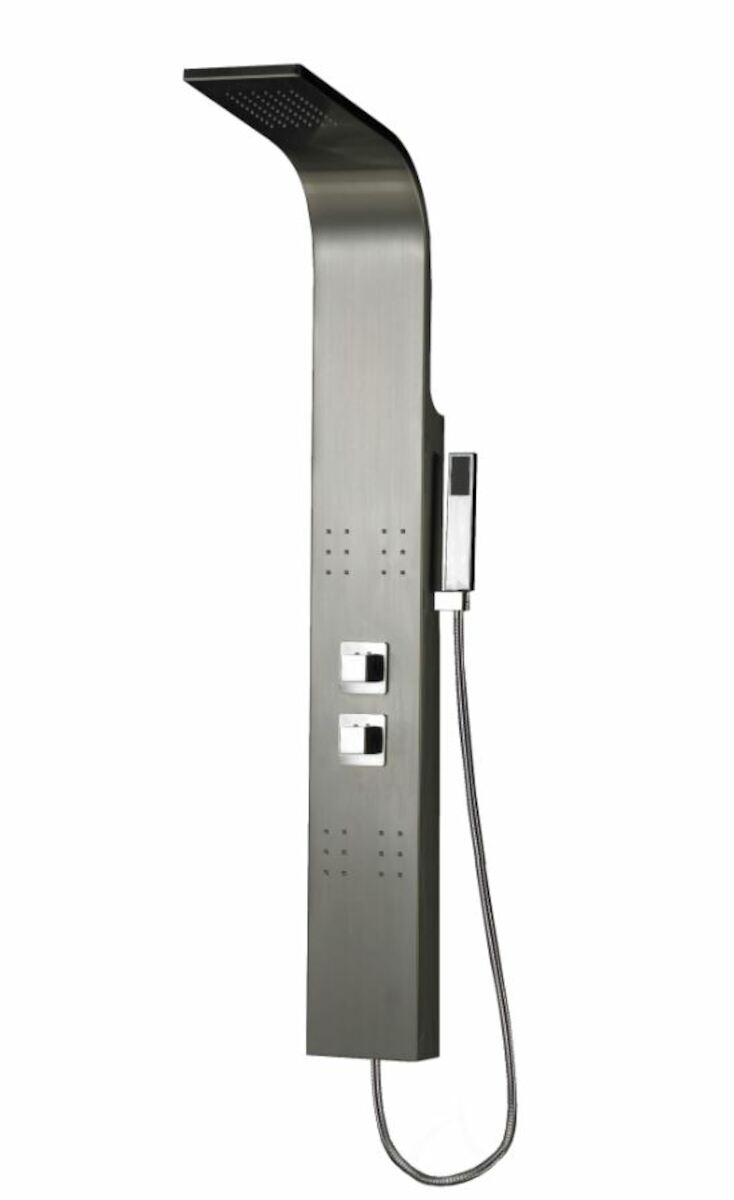 E-shop Sprchový panel SIKO na stěnu nerez STEELSHOWER