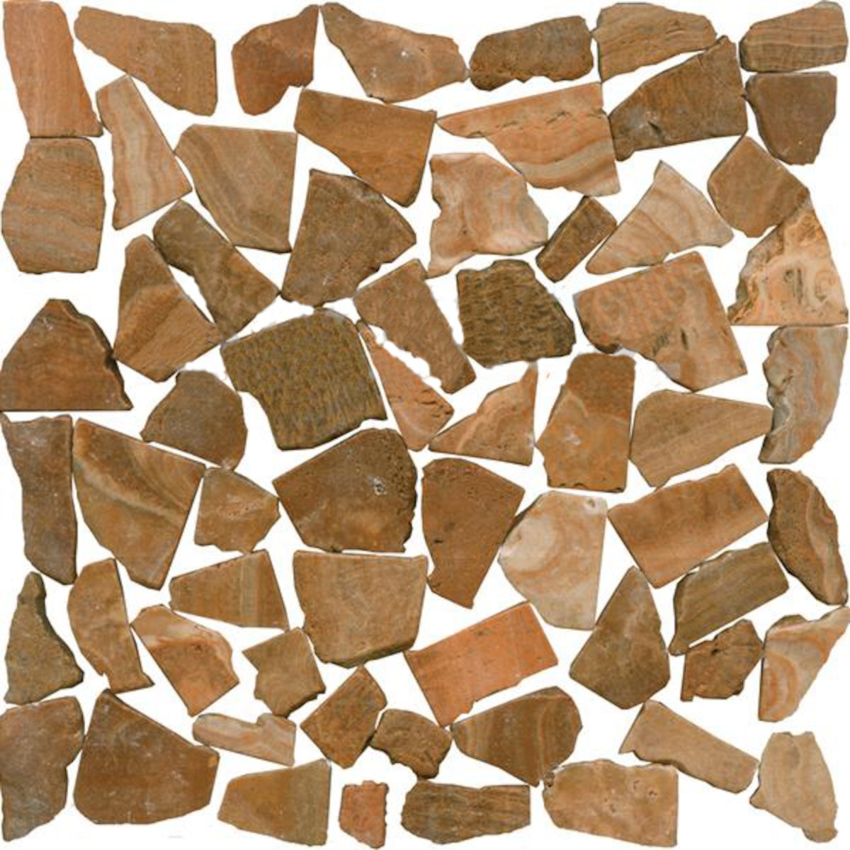E-shop Kamenná mozaika Premium Mosaic Stone oranžová 30x30 cm mat STMOSORW