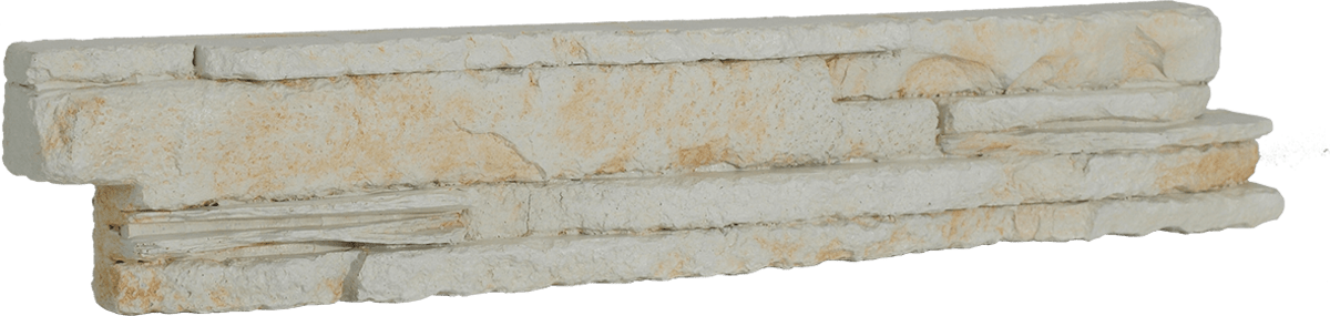 E-shop Obklad Vaspo kámen považan bílá 6,7x37,5 cm reliéfní V53203
