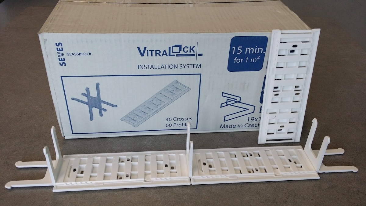 Montážní sada Glassblocks pro 25 tvárnic VITRALOCK