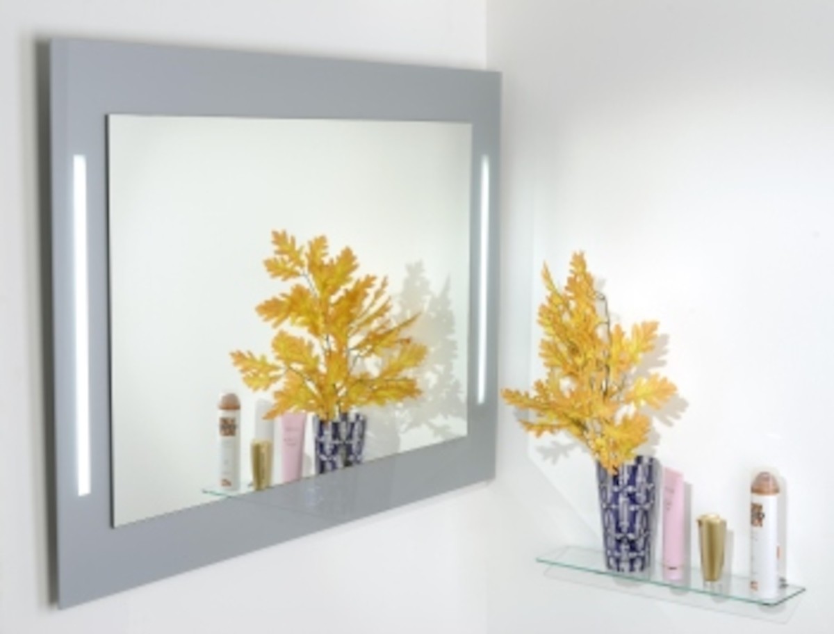 E-shop Zrcadlo s osvětlením Amirro Pharos 110x80 cm šedá 900-759