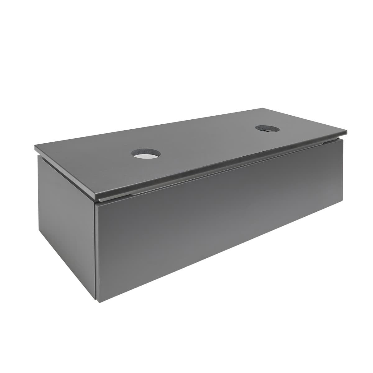 Koupelnová skříňka s umyvadlem SAT Feel 120x30x46 cm antracit mat SATFEEL120ANTD
